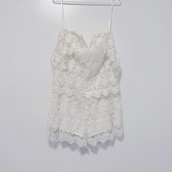 Yumi Kim White Lace Romper - Picture 2 of 5